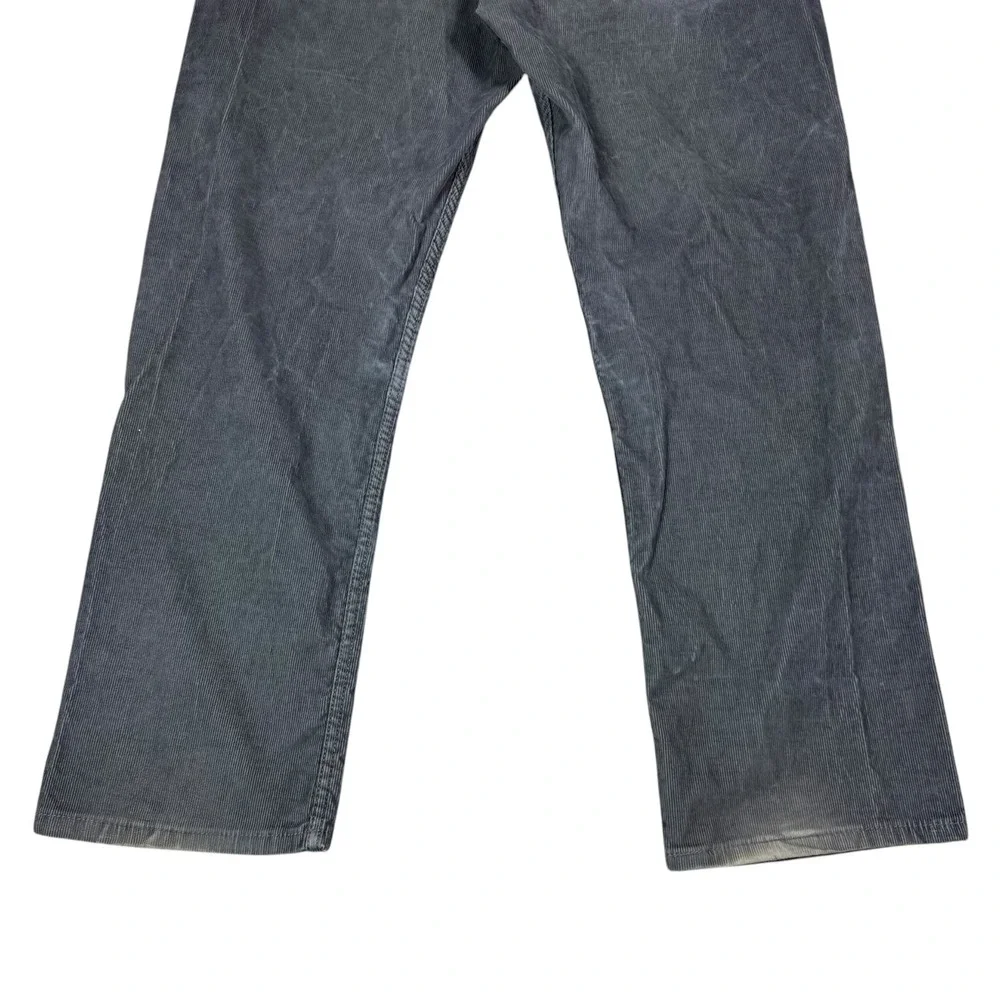 Levi's 514 Straight Leg Gray Corduroy‎ Pants Men's 36x30 FLAWS
